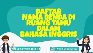 bahasa inggris benda di ruang tamu