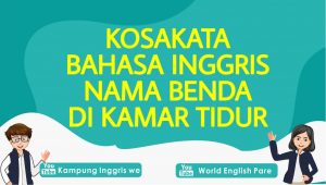 bahasa inggris benda di kamar tidur