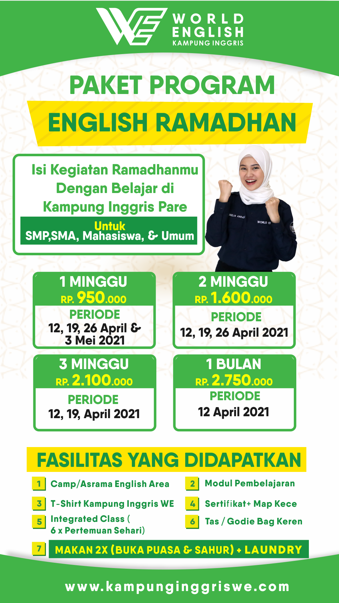 paket ramadhan kampung inggris pare