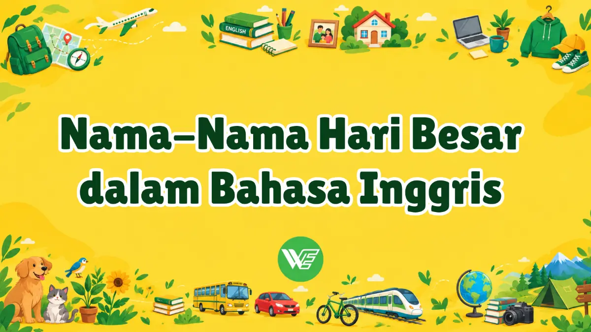 Nama hari besar dalam bahasaInggris