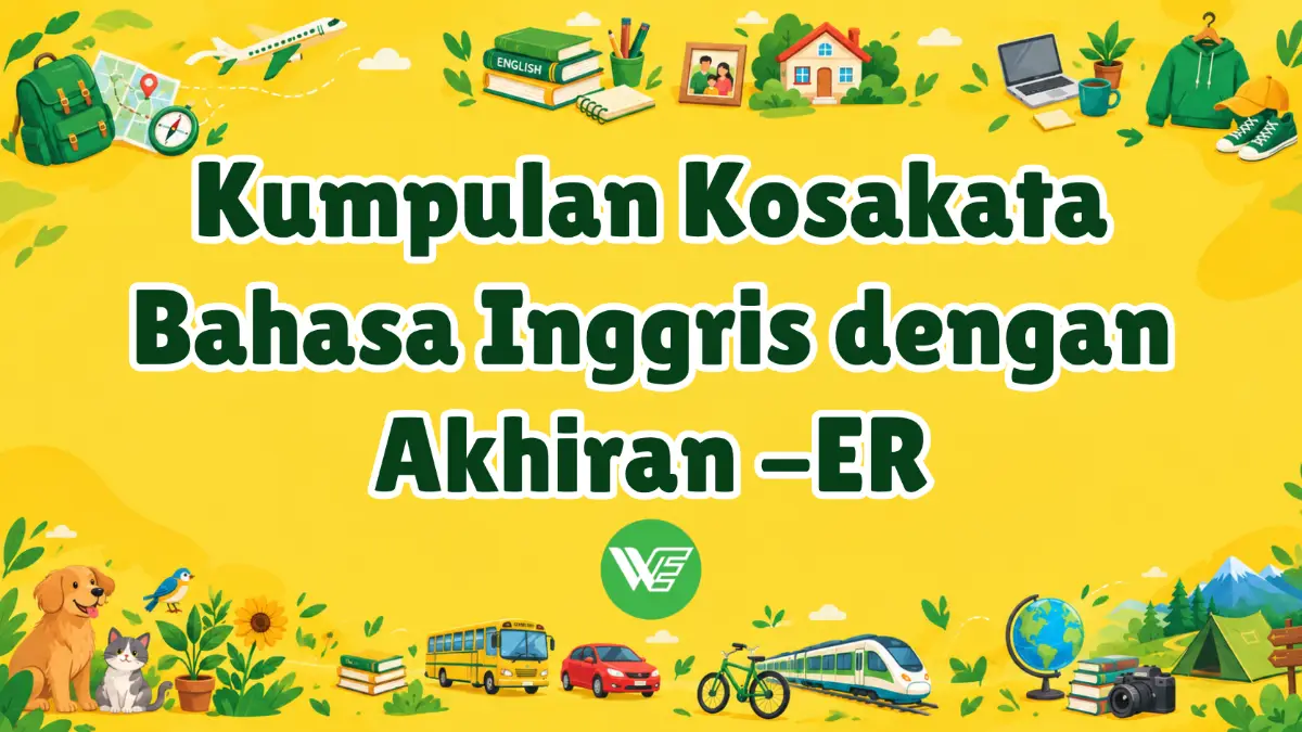 kata bahasa inggris akhiran er