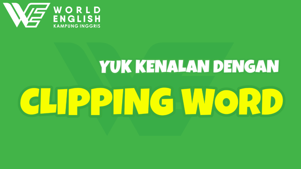 clipping word bahasa inggris