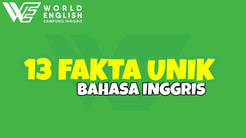 fakta unik bahasa inggris