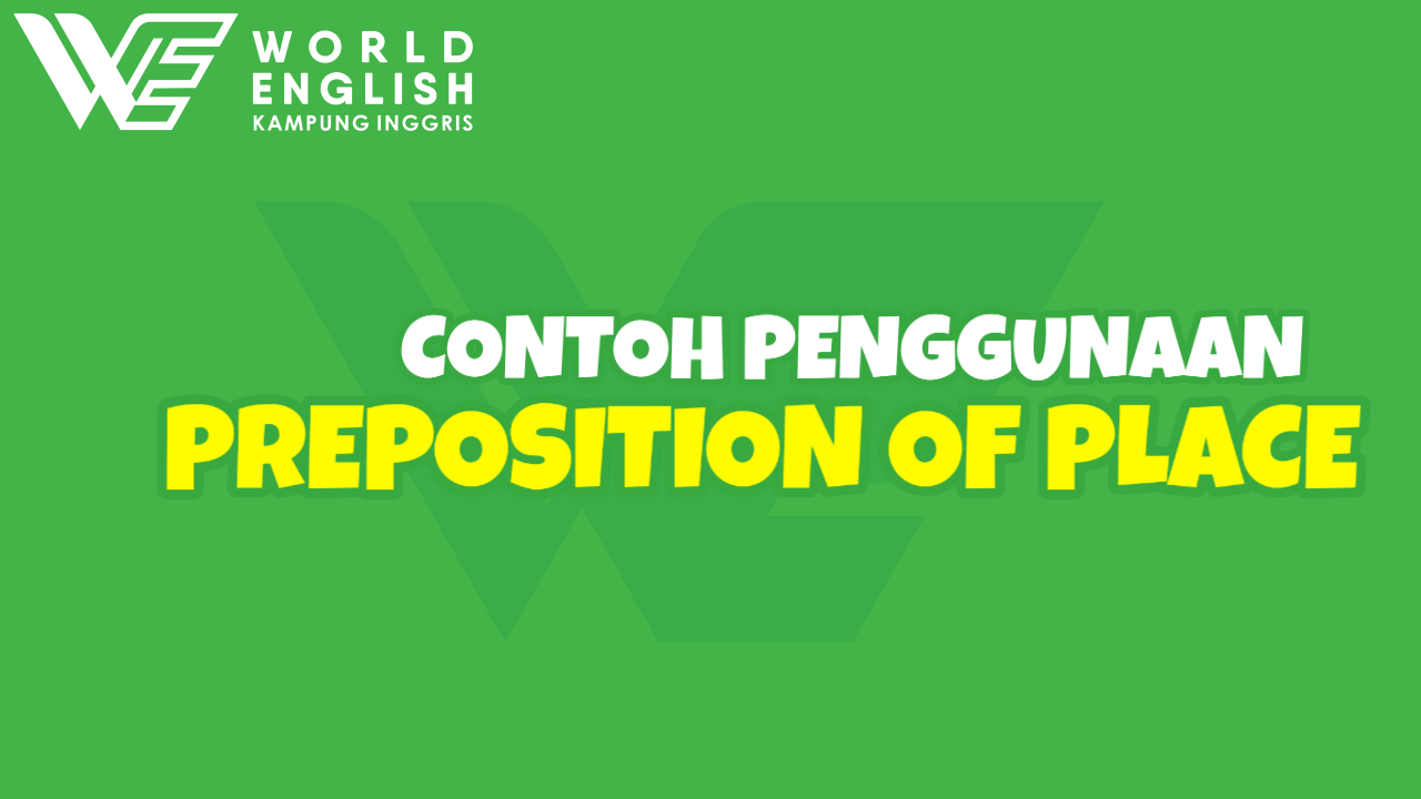 contoh preposition of place