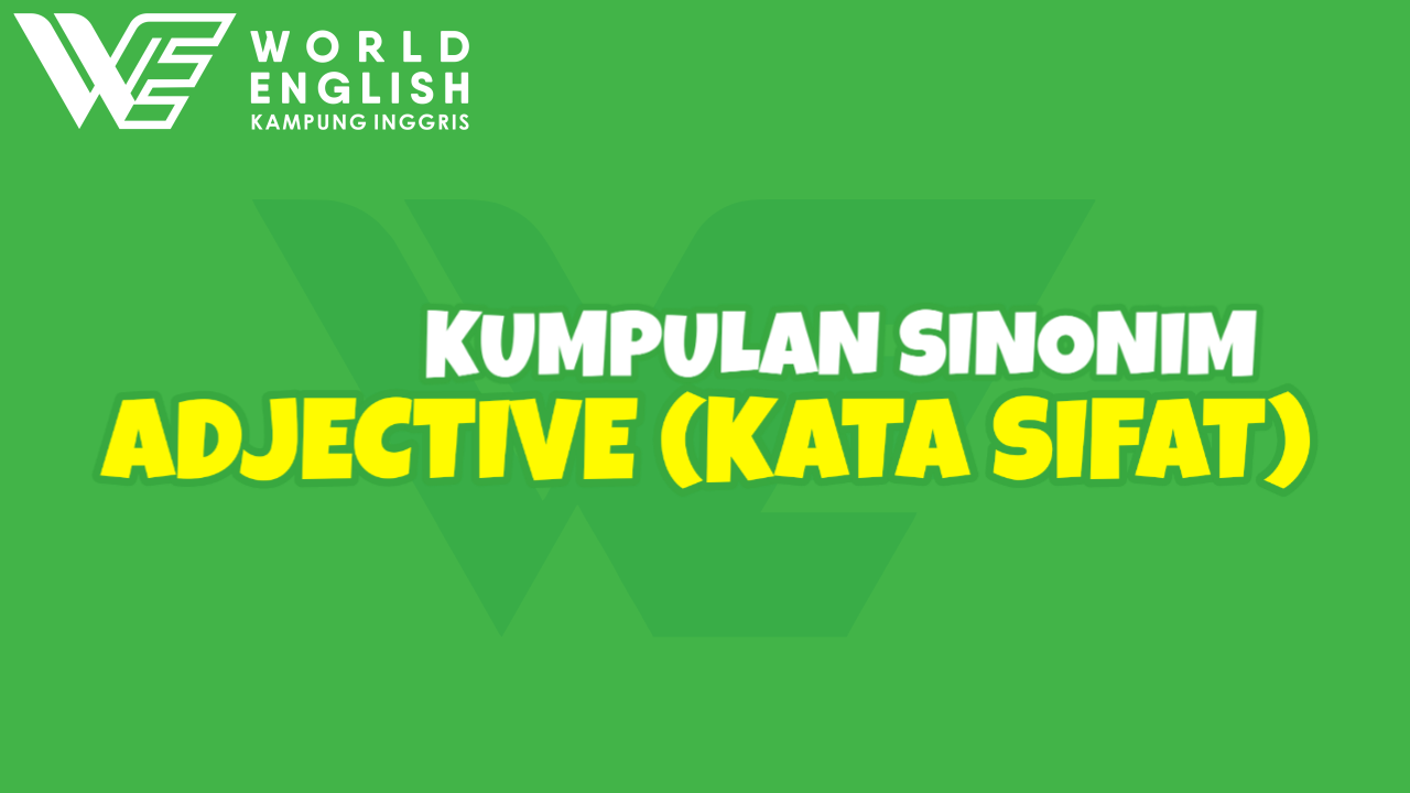 kumpulan contoh sinonim adjective