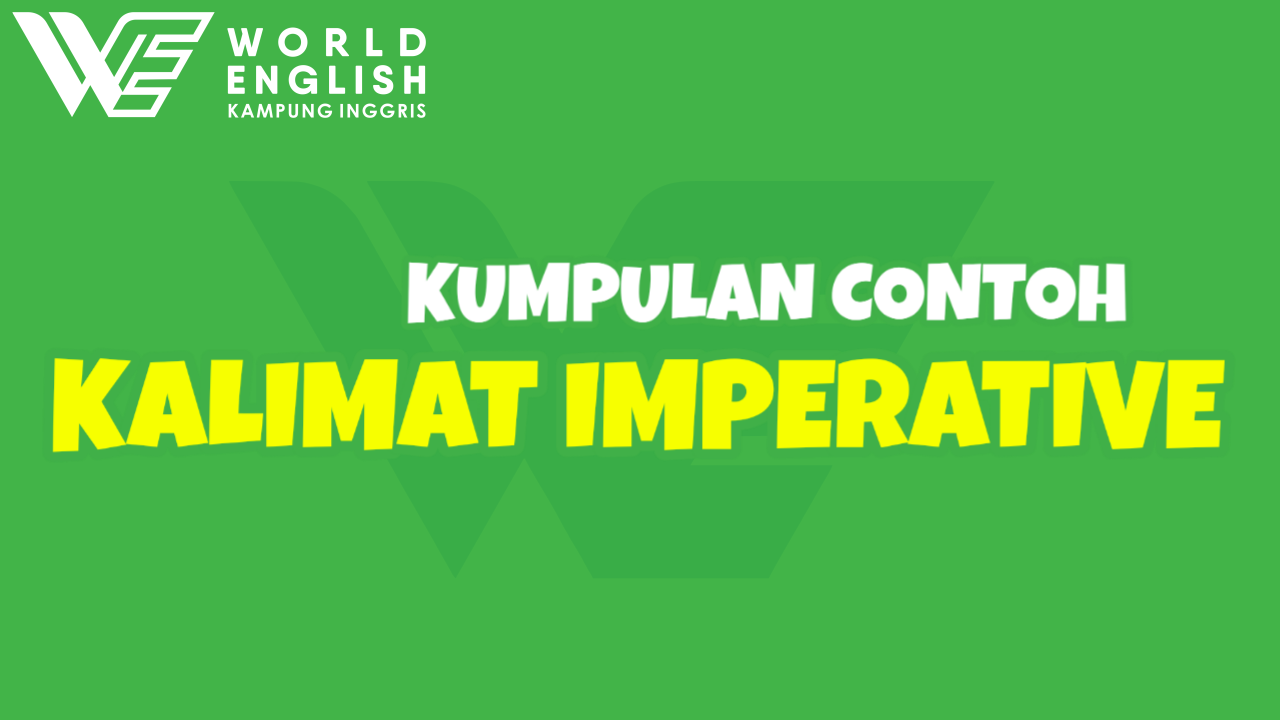 kumlulan imperative dalam bahasa inggris