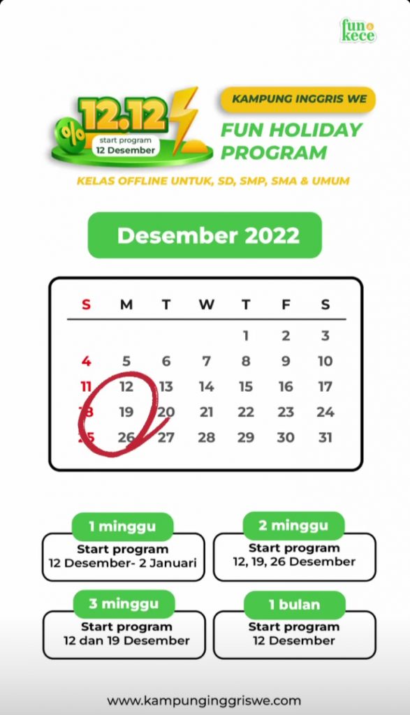 kampung inggris Desember 2022