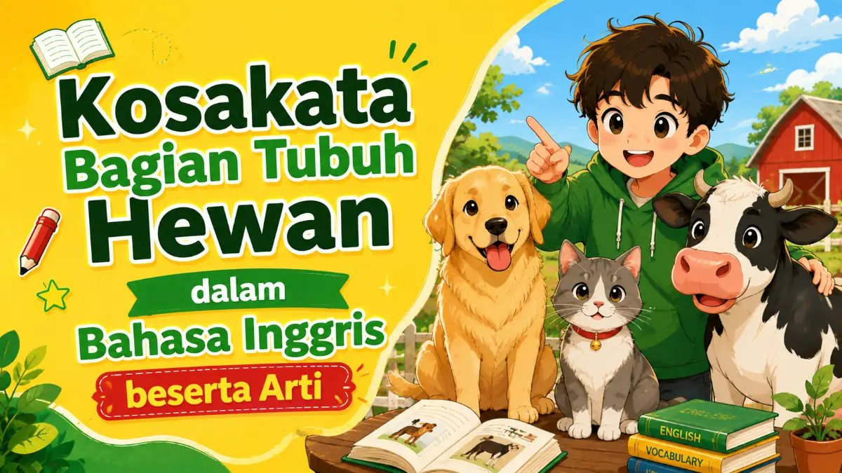 Bagian Tubuh Hewan dalam Bahasa Inggris