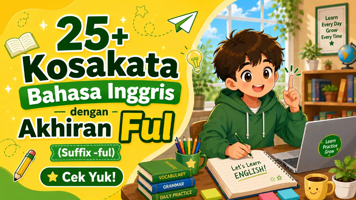kosakata bahasa inggris dengan akhiran ful