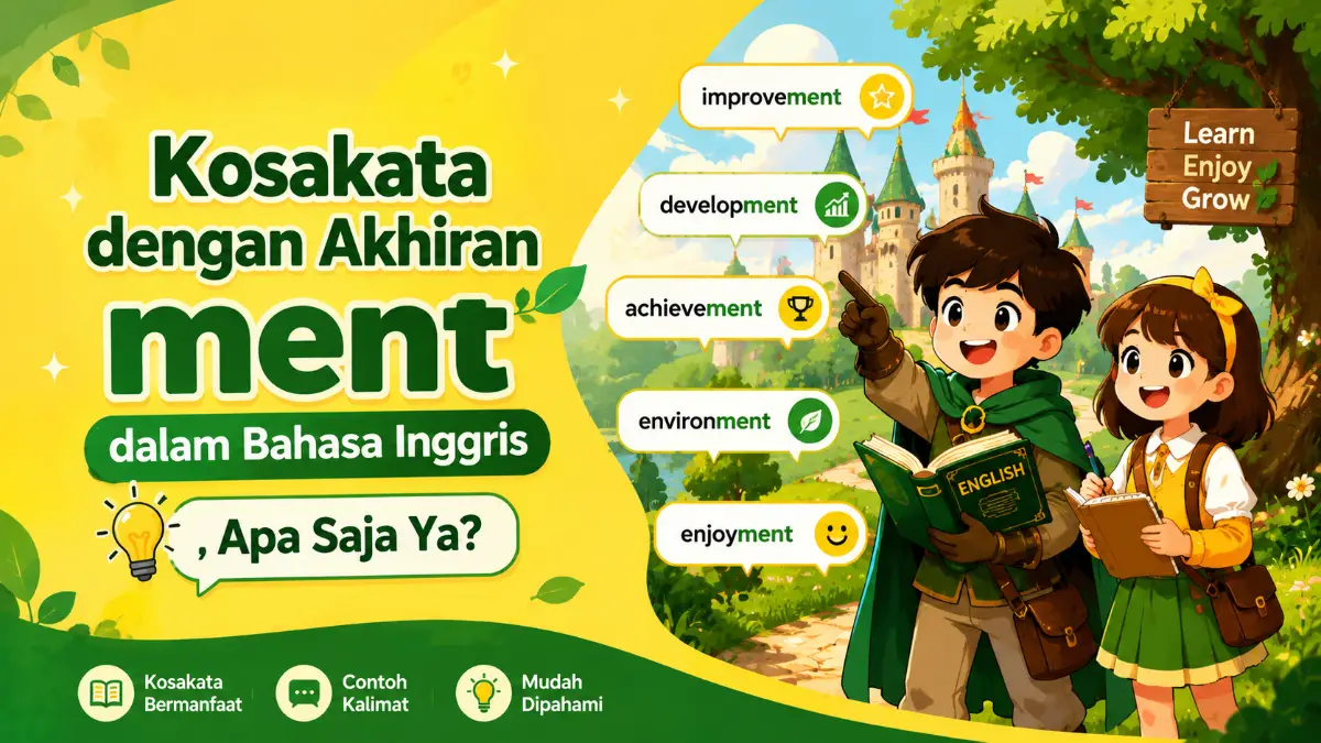 kosakata dengan akhiran ment