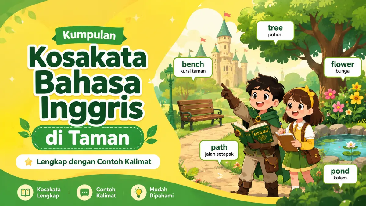 kosakata bahasa inggris di taman