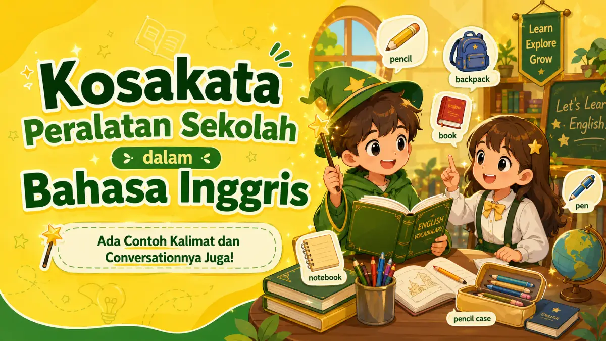 peralatan sekolah dalam bahasa inggris