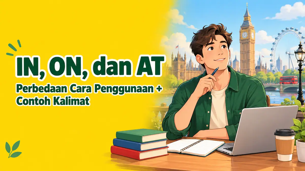 perbedaan in on dan at
