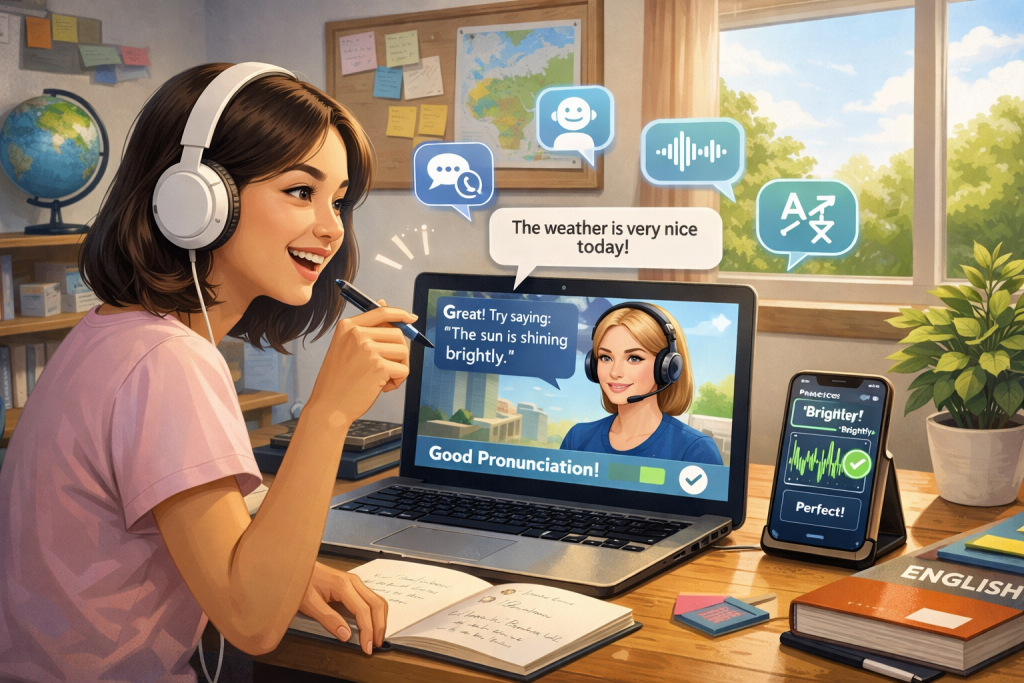 ai untuk belajar speaking gratis