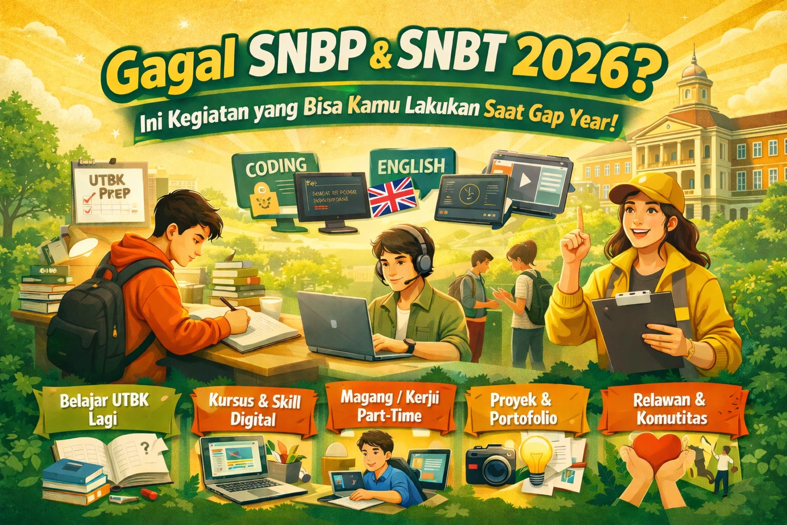 kegiatan saat gap year