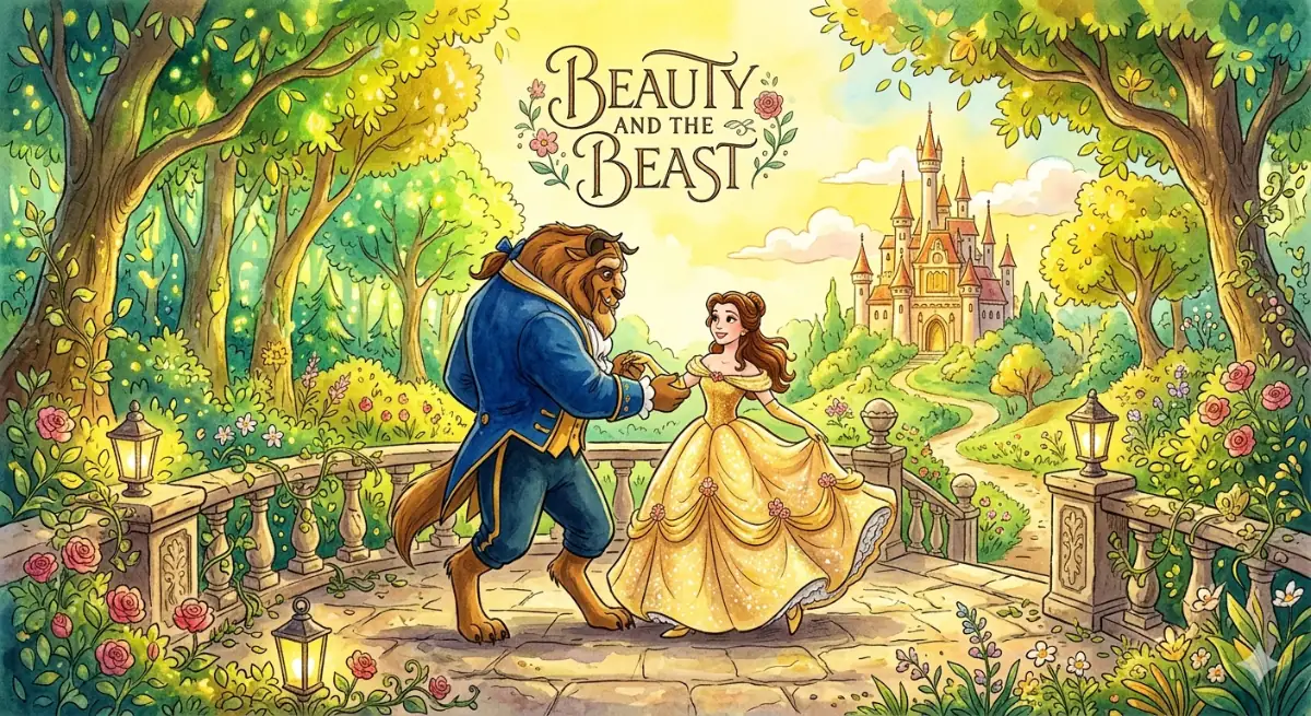 narrative text beauty and the beast