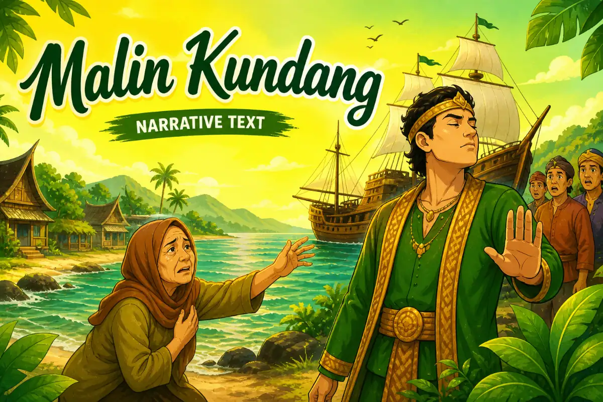 narrative text malin kundang
