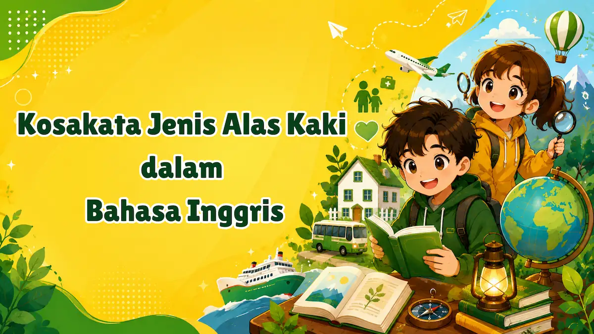 Kosakata Jenis Alas Kaki dalam Bahasa Inggris