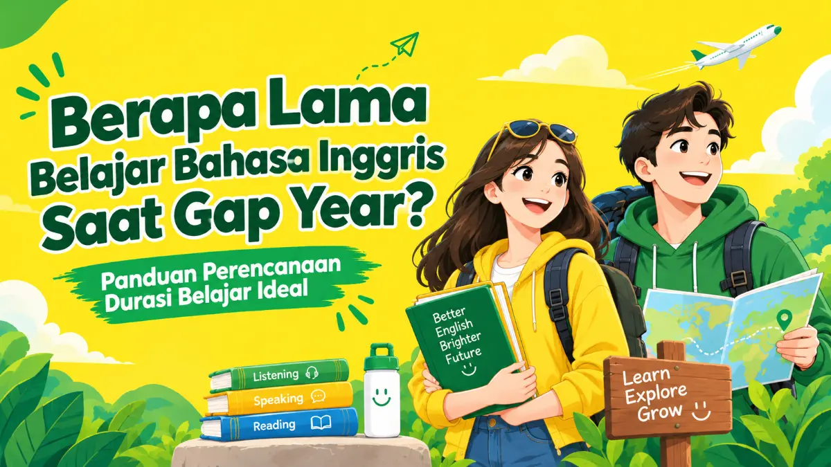 berapa lama belajar bahasa Inggris saat gap year